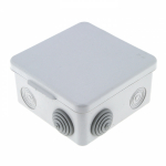 Коробка распред 100х100х50 о/у серая 10 мембр. вводов для монтажн пистолета IP55 EKF (1/60)