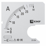 Шкала сменная для A721 25/5А-1,5 EKF PROxima Шкала сменная для A721 25/5А-1,5 EKF PROxima