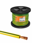 Провод ПуГВ 1х10,0 ГОСТ на катушке (50м), желто-зеленый TDM