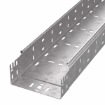 Лоток кабельный листовой 3000x150x80 сталь с перфорированной боковой стенкой толщ.1мм ПРОМРУКАВ