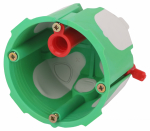 Коробка установочная ЭРА KUU-68-55-unibox двухкомпонентная универсальная зеленая 68х55мм UniBox саморезы IP30