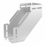 Угол д/листового кабель.лотка 90° вертикально ниспадающий (внешний) без соединит. разъема сталь оцинкованное серый ПРОМРУКАВ Угол д/листового кабель.лотка 90° вертикально ниспадающий (внешний) без соединит. разъема сталь оцинкованное серый ПРОМРУКАВ