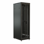 WRline Шкаф напольный 19-дюймовый, 27U, 1388x600х800 мм (ВхШхГ), передняя и задняя распашные перфорированные двери (75%), цвет черный (RAL 9004) (разо WRline Шкаф напольный 19-дюймовый, 27U, 1388x600х800 мм (ВхШхГ), передняя и задняя распашные перфорированные двери (75%), цвет черный (RAL 9004) (разо