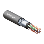 Кабель витая пара TERACOM PRO Cat.5E SF/UTP для промышленного Ethernet проводник 4 пары 19x0,1мм 26AWG оболочка полиуретан -40°C – +80°C цвет черный ( Кабель витая пара TERACOM PRO Cat.5E SF/UTP для промышленного Ethernet проводник 4 пары 19x0,1мм 26AWG оболочка полиуретан -40°C – +80°C цвет черный (