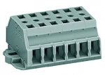 Клеммная колодка 28мм 6x2 0.08-2.5мм² 24А 500В термопласт серый Wago