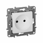 Розетка 1гн без З/К шторки с/у белый винт.клем. механизм 16А Etika Legrand Розетка 1гн без З/К шторки с/у белый винт.клем. механизм 16А Etika Legrand