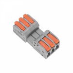 Клемма СМК 222-423R проxодная разъемная 3 полюса серая 0,2-2,5/4мм² (40 шт/уп) REXANT