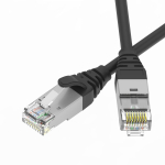 Патч-корд экранированный Ultra SLIM CAT6A S/FTP 4х2, 30 AWG, LSZH, чёрный, 1,5м Патч-корд экранированный Ultra SLIM CAT6A S/FTP 4х2, 30 AWG, LSZH, чёрный, 1,5м