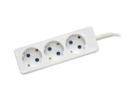 Удлинитель 3гн с З/К 3м белый 10А ПВС 3х0.75 КОСМОС (1/30) Удлинитель 3гн с З/К 3м белый 10А ПВС 3х0.75 КОСМОС (1/30)