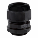 Резьбовой кабельный ввод с метрической резьбой 16-24мм пластик черный IP68 КЭАЗ