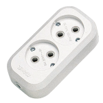 Колодка 2гн без З/К белая 10А Makel (1/25/100)