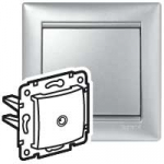 Розетка 1гн ТВ проходная с/у алюминий механизм Valena DIY Legrand Розетка 1гн ТВ проходная с/у алюминий механизм Valena DIY Legrand