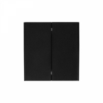 Выключатель 2кл кнопочный с/у антрацит механизм с рамкой MIELE STRONG KRANZ (1/100)