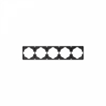 Рамка 5гн оникс MIELE ROUND KRANZ (1/100)