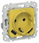 FLITE Роз.с з/к/ш 16А USB AA 3,1А б/к РСЮша11-1-ФлЖК ж/к IEK