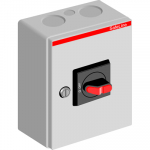 Выключатель-разъединитель в корпусе 3p 16А 690В с рукояткой сервисный, IP65 ABB Выключатель-разъединитель в корпусе 3p 16А 690В с рукояткой сервисный, IP65 ABB