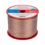 Кабель акустический 2х1,5 прозрачный (100м/бухта) BLUELINE REXANT (1/1)