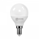 Лампа сд LED-ШАР-VC 4Вт 230В Е14 6500К 380Лм IN HOME СНЯТ
