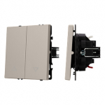 ARL NOBE Выключатель управления шторами 2 кл софт-тач кашемир SWT-MKR2-SFPL-CA (250V, 10A) (Arlight, -) ARL NOBE Выключатель управления шторами 2 кл софт-тач кашемир SWT-MKR2-SFPL-CA (250V, 10A) (Arlight, -)