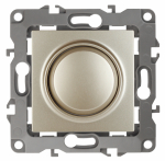 Светорегулятор 400Вт поворотно-нажимной с/у шампань механизм 12-4101-04 Эра12 ЭРА (6/60/1500) Светорегулятор 400Вт поворотно-нажимной с/у шампань механизм 12-4101-04 Эра12 ЭРА (6/60/1500)