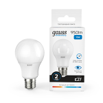 Лампа светодиод 10Вт груша А60 Е27 6500К 950Лм матовая Gauss Elementary (1/10/50) Лампа светодиод 10Вт груша А60 Е27 6500К 950Лм матовая Gauss Elementary (1/10/50)