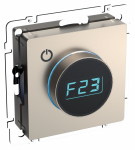 Терморегулятор электронный с индикацией с/у шампань механизм ТС10-1-БрШ BRITE IEK (8/80) Терморегулятор электронный с индикацией с/у шампань механизм ТС10-1-БрШ BRITE IEK (8/80)