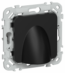 Вывод кабеля с/у черный механизм КВ-ФлЧ FLITE IEK  (1/100)