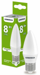 Лампа светодиод 8Вт свеча Е27 4000К 800Лм матовая GENERICA IEK (1/10/100) Лампа светодиод 8Вт свеча Е27 4000К 800Лм матовая GENERICA IEK (1/10/100)
