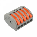 Клемма на 5 пров. 222-415 (0,5-4мм) с рычажком без пасты Rexant (40/40/2000) Клемма на 5 пров. 222-415 (0,5-4мм) с рычажком без пасты Rexant (40/40/2000)