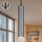 Светильник подвесной (подвес) ЭРА PL15 GR MR16 GU10 потолочный цилиндр графит Светильник подвесной (подвес) ЭРА PL15 GR MR16 GU10 потолочный цилиндр графит