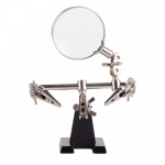 Держатель "третья рука" с лупой х3,0 без подставки под паяльник REXANT (1/1/20)