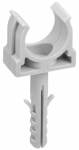 Клипса d16 серая с дюбелем без винта CT16 IEK (100/2500)