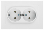 Розетка 2гн с З/К с/у белый механизм 16А 6-205-01 Accent Intro (1/10/100) Розетка 2гн с З/К с/у белый механизм 16А 6-205-01 Accent Intro (1/10/100)