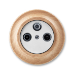 В сборе с корпусом SAT с/у пластик белый IP20 ABB Decento