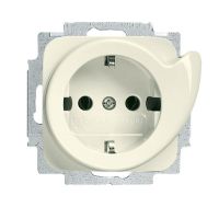 Розетка SCHUKO 16А 250В с выталкивателем вилки, серия Busch-Duro 2000 SI, цвет слоновая кость Розетка SCHUKO 16А 250В с выталкивателем вилки, серия Busch-Duro 2000 SI, цвет слоновая кость