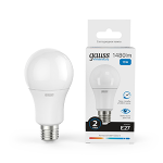 Лампа светодиод 15Вт груша А60 Е27 6500K 1480Лм матовая Gauss Elementary (1/10/50) Лампа светодиод 15Вт груша А60 Е27 6500K 1480Лм матовая Gauss Elementary (1/10/50)