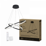 Светильник светодиодный ESTETIKA RING-MYSTERY-95RC-2BL 95Вт 3000-6500K 600/400 1.2м трос пульт ДУ черный IN HOME Светильник светодиодный ESTETIKA RING-MYSTERY-95RC-2BL 95Вт 3000-6500K 600/400 1.2м трос пульт ДУ черный IN HOME
