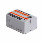 Зажим клеммный проходной 28.8мм размер ячейки 41.3мм для специального профиля 1 уровень сечение провода 6мм² 41А 690В термопласт DKC (ДКС)