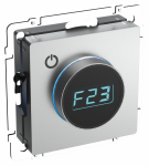 Терморегулятор электронный с индикацией с/у алюминий механизм ТС10-1-БрА BRITE IEK (8/80) Терморегулятор электронный с индикацией с/у алюминий механизм ТС10-1-БрА BRITE IEK (8/80)