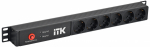 PDU с АВР 6 розеток Schuko 1U без шнура 2 входа C14 ITK (1/20)