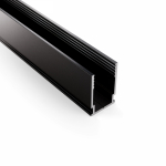 Профиль алюминиевый анодированный для гибкого неона 8x16мм, 2м, черный NEON-NIGHT