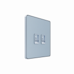 Systeme Infinity, Розетка информационная С/У RJ-45 кат.6 2-я, Стальное небо