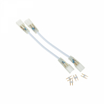 Коннектор для одностороннего гибкого неона 8х16 мм, длина 20 см