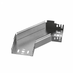 Угол д/листового кабель.лотка 90° горизонтальн. без соединит. разъема нержавеющая сталь серый ПРОМРУКАВ