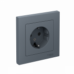 Розетка 1гн с З/К шторки с/у грифель в сборе 16А AtlasDesign Systeme Electric Розетка 1гн с З/К шторки с/у грифель в сборе 16А AtlasDesign Systeme Electric