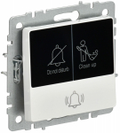 BRITE Кнопка звонка с инд. отел. 10А ВС10-1-9-БрБ бел. IEK BRITE Кнопка звонка с инд. отел. 10А ВС10-1-9-БрБ бел. IEK