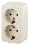3-204-02 Intro Розетка 2х2P+E Schuko, 16А-250В, IP20, ОУ, Polo, сл.кость (12/240/2880) 3-204-02 Intro Розетка 2х2P+E Schuko, 16А-250В, IP20, ОУ, Polo, сл.кость (12/240/2880)
