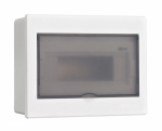 Корпус пласт. встраиваемый прозр. дв. 1 ряд 9 мод. IP41 ЩРВ-П