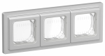 FLITE Рамка 3-мест. IP55 Рпро-3-55-ФлА ал. IEK