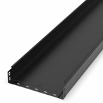 Лоток неперфорированный Стандарт 300х80х3000 (0,8 мм) RAL 9005 (6 м/уп) Промрукав